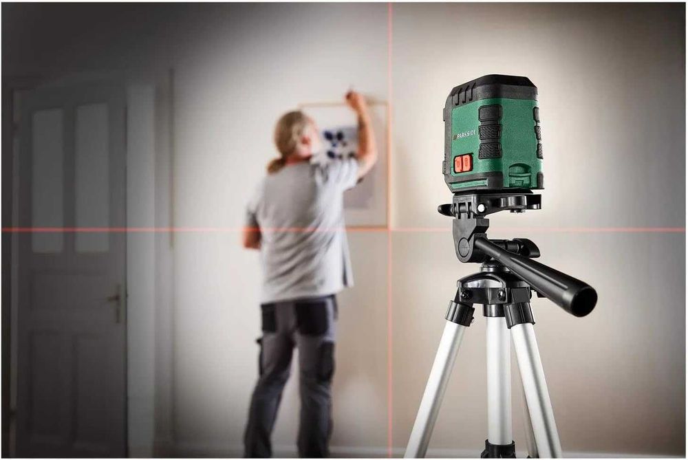 PARKSIDE лазерен нивелир с кръстосани линии и статив,PKLL 10 B4