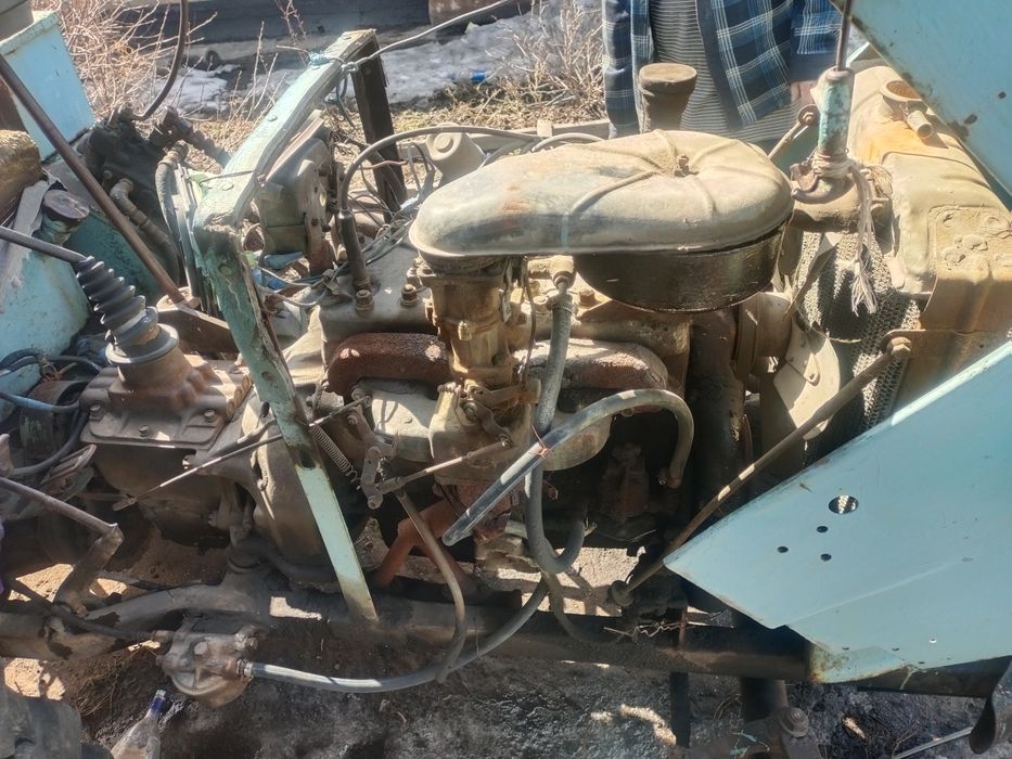 Трактор с мотором от победы