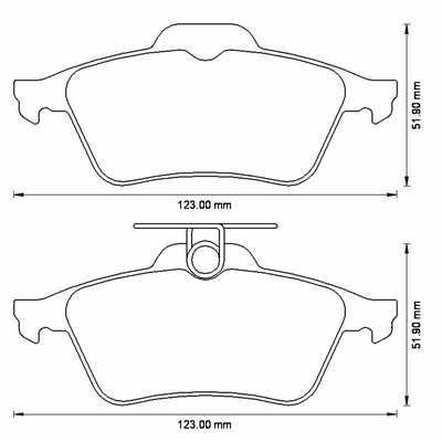 Placute frana spate Ford C-Max (Dm2), 02.2007-09.2010, marca SRLine S70-1093