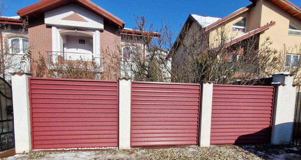 Gard metalic jaluzea | Suruburi ascunse | Brasov | Model 2026 |