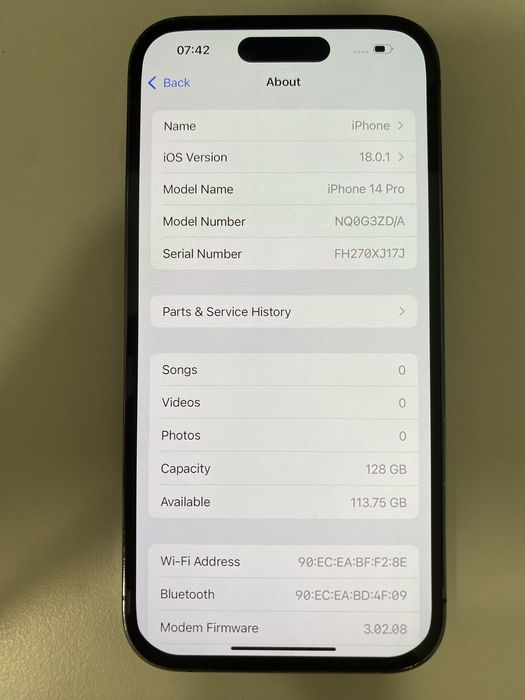 iPhone 14 Pro 128GB ID-bfw221
