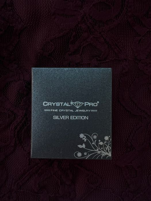 Комплект обеци и медальон Crystal Pro, сребро 925 с австрийски кристали