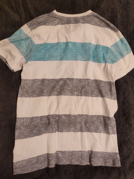 Tricou American Eagle – dungi albastre/gri, mărimea S