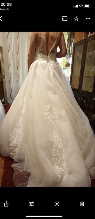 Rochie mireasa stil printesa, marime M