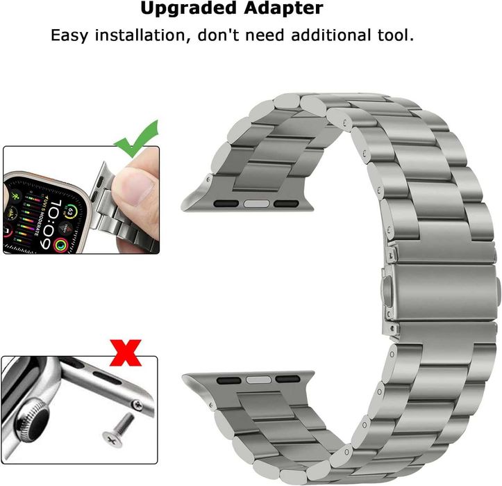 Каишка Tasikar, съвместима с Apple Watch, 49 мм, 45 мм, 44 мм, 42 мм