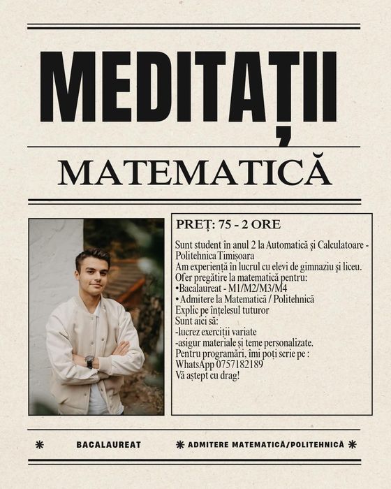 Matematică M1/M2/M3/M4