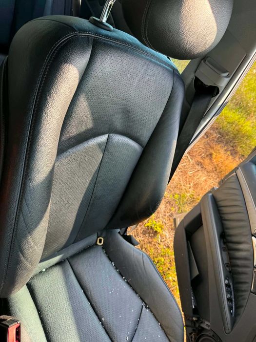кожен салон mercedes w211 e320 черен кожен салон за мерцедес в211