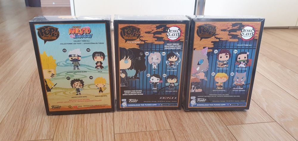 Funko Pop Pin, Naruto și Demon Slayer