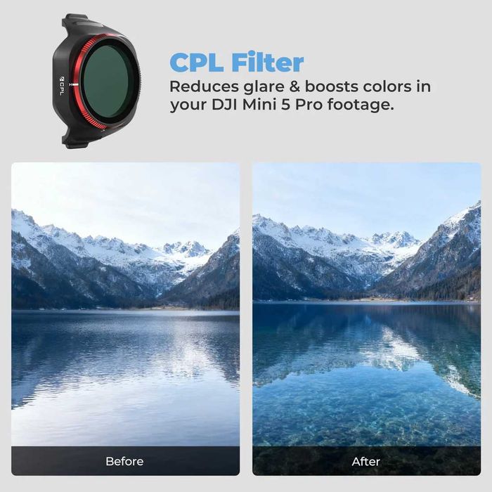 Freewell DJI Mini 5 Pro CPL Filter – За наситени цветове без отблясъци