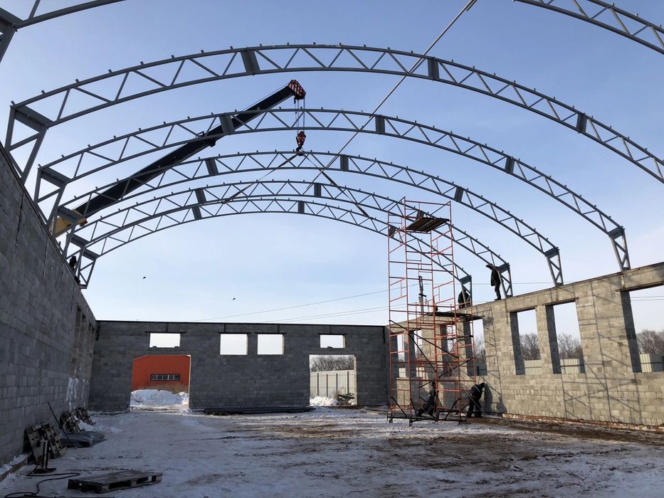 Строительство ангаров, складов из сэндвич панелей