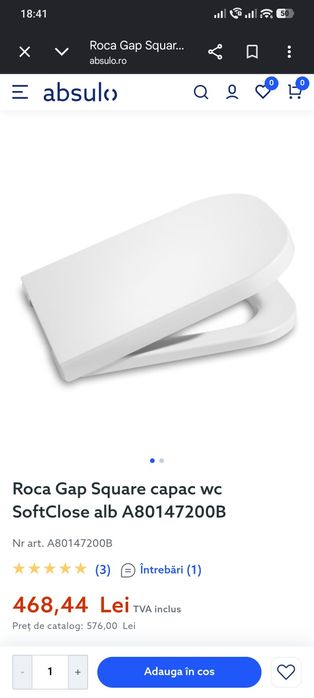 Capac WC Roca The Gap Square
