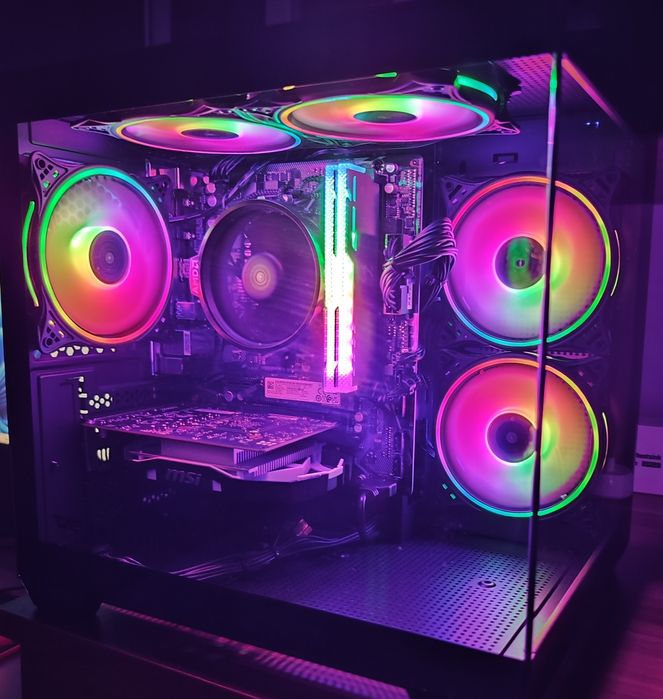 PC LITE GAMING,AMD 5 3600,GTX 1050ti,16gb RAM ARGB,512 m.2