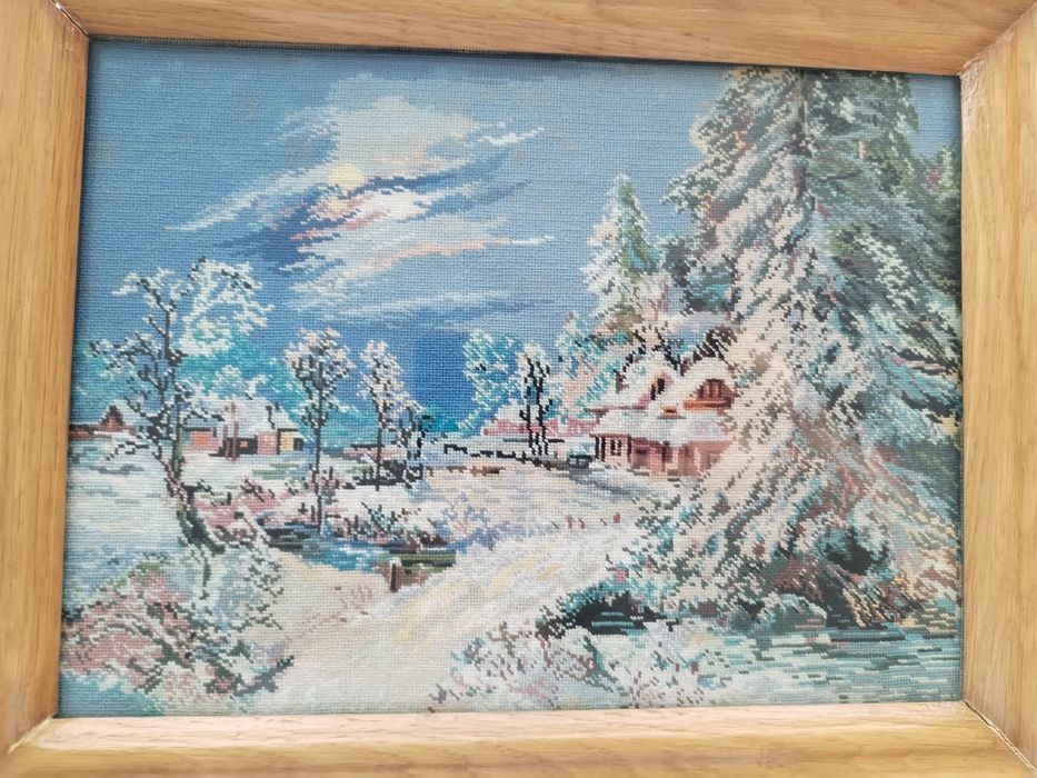 Goblen peisaj de iarna
