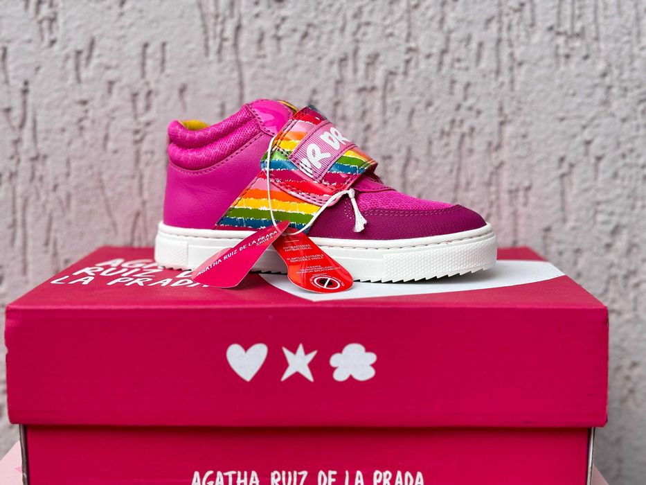 Sneakers fetițe Agatha Ruiz de la Prada noi, mărimea 25