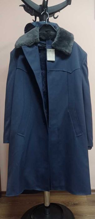 Мъжка шуба с подвижна подплата от агнешка кожа