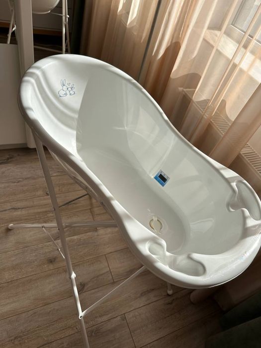 Cadă pentru baie bebeluși cu suport