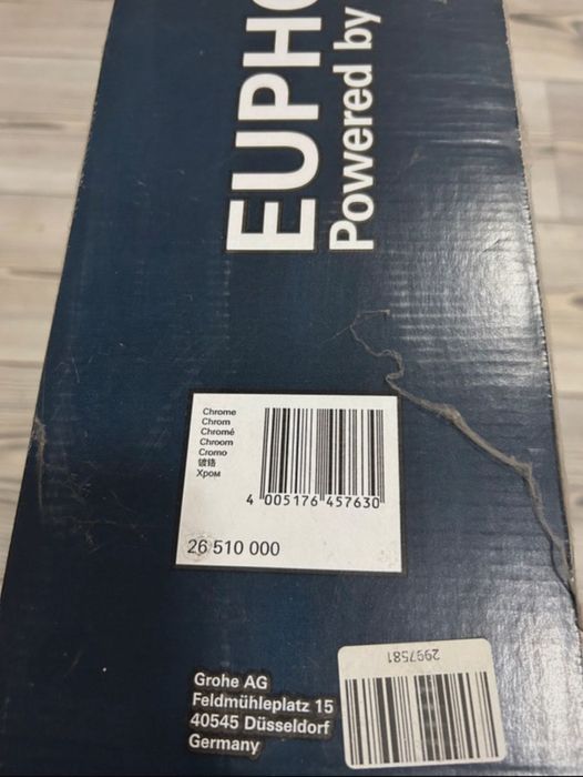 Sistem de dus/cada Grohe Smart control, montare pe perete, termostat