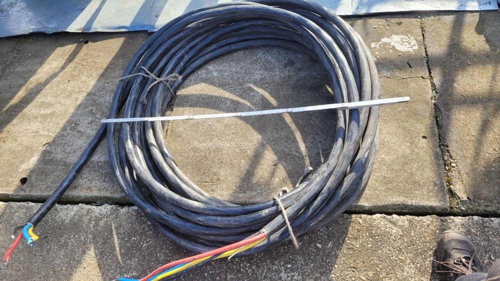 cablu curent electric trifazic forta de aluminiu prelungitor santier