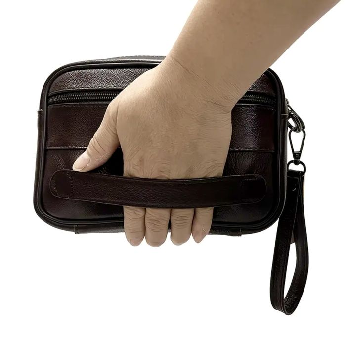 Мъжки ръчни чантички тип Борсетаʼ /Модерни и красиви от естест. кожа!