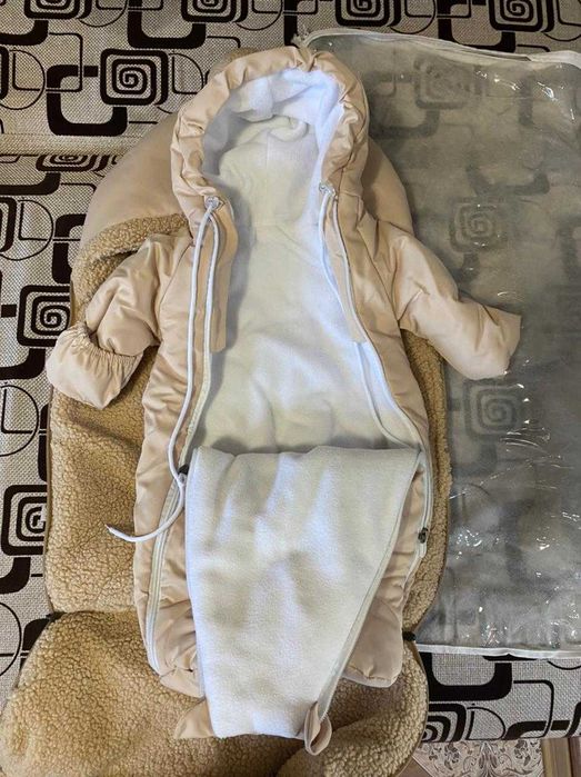 Зимний комбинезон и кокон для младенца