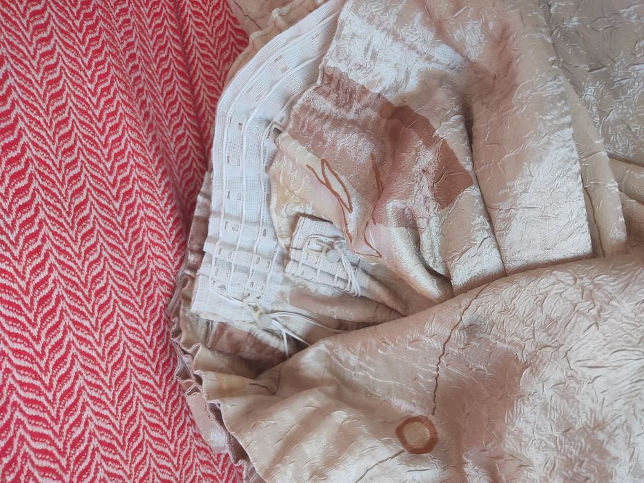 Шторы шелковые с геометрическим. рисунком Ткань "Космос"