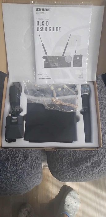 Set complet Microfon wireless shure QLx ,cu bodypack