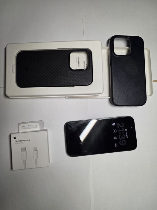 Iphone 14 pro purple culoare rara baterie 99% + casti pro