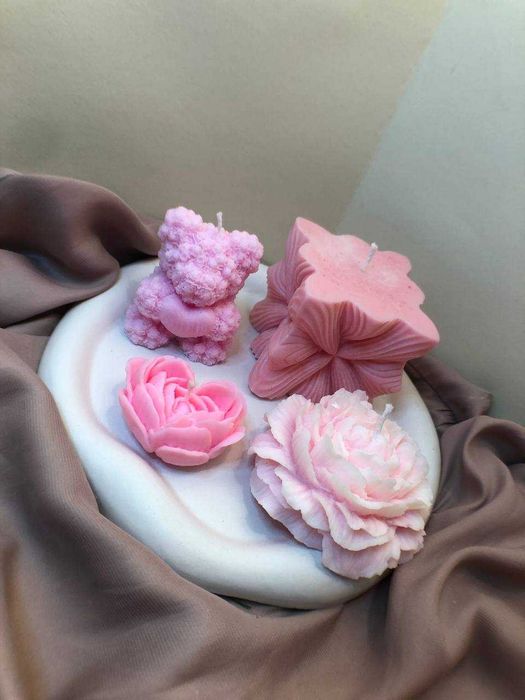 Ръчно направени свещи от соев восък