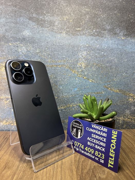Iphone 15 Pro /128 GB/Garantie 2Ani Centrul de Telefoane/Rate