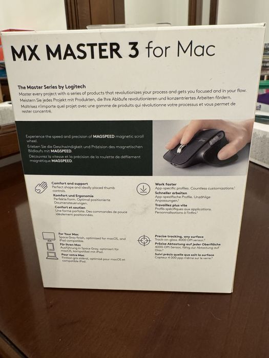 Продаю Мышь Logitech MX Master 3 for Mac, Space Gray, Bluetooth