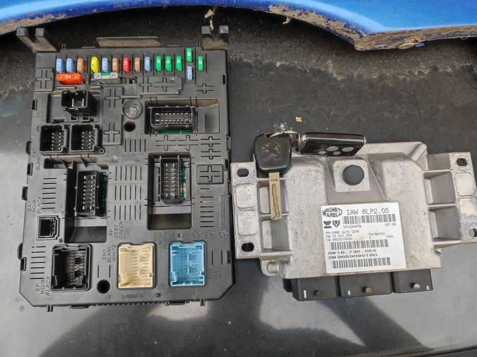 Компютър+BSI модул+чип за Пежо-307,1.4 бензин-88к.с. гр. Стара Загора ...