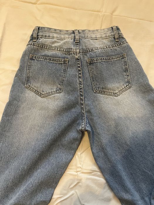 Дънки wide leg носени един път размер:32 или xxs