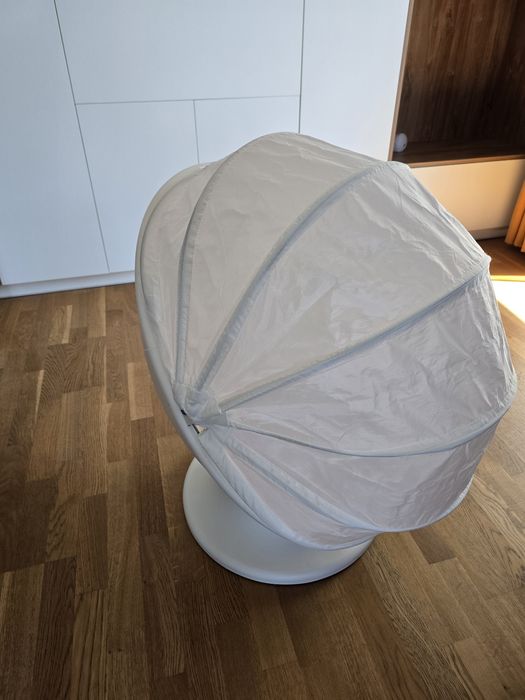 Fotoliu rotativ pentru copii - alb, roşu - IKEA PS LÖMSK