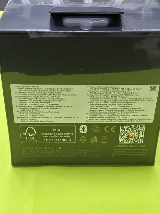 ЗАПЕЧАТАН 46mm Huawei watch GT Runner 2 Гаранция Yettel 2028 Black