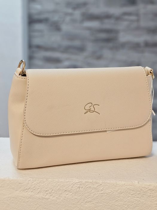 Geanta de damă elegantă, nude/crem