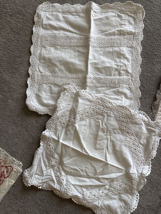 Husa fata perna, perina, vechi de mana, decorativ nou