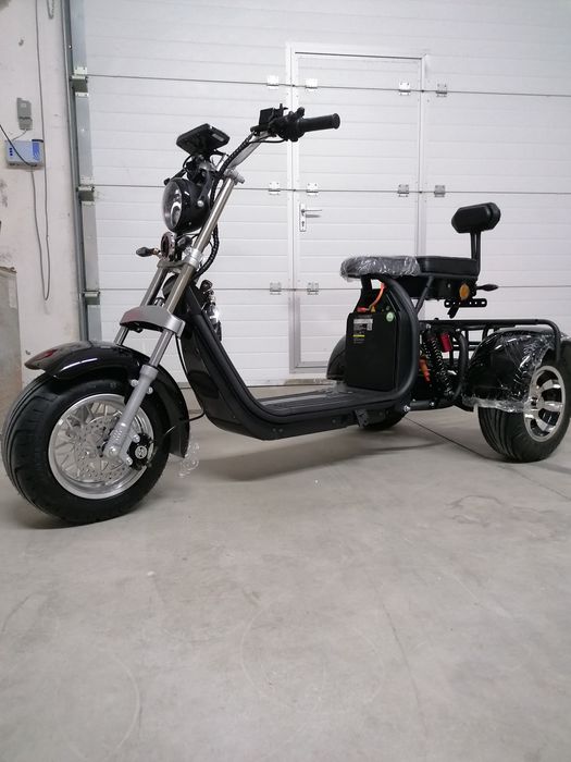 Triciclu nou scuter electric roti aliaj