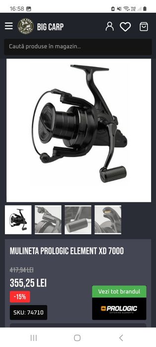 Seturi/ combo-uri pescuit crap compact: prologic element 7000/ sonik xtractor pro 3m sau 2,7m