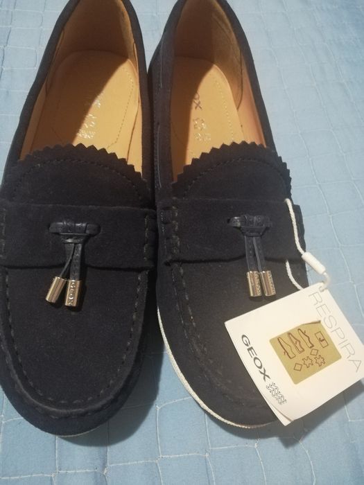 Geox mocasini   de damă din piele