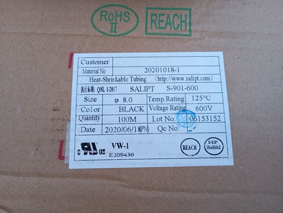 Термоусадка 6-8мм