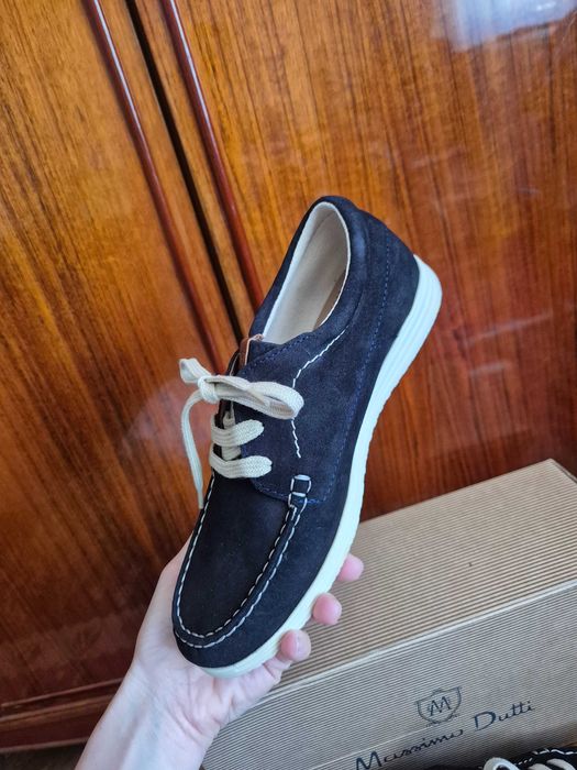 Pantofi piele intoarsa baieti nr. 37 Massimo Dutti noi