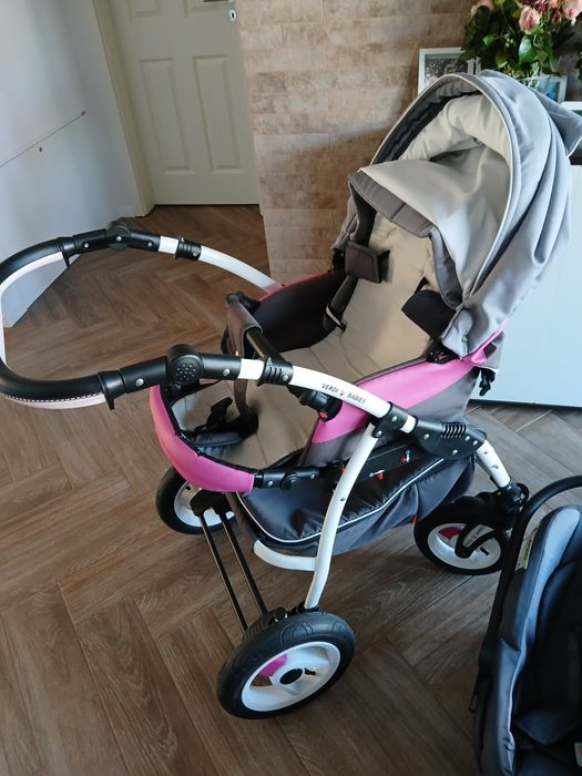 Carucior 3 în 1 Optima Verdi
Suspensia spate reglabila ce  permite un