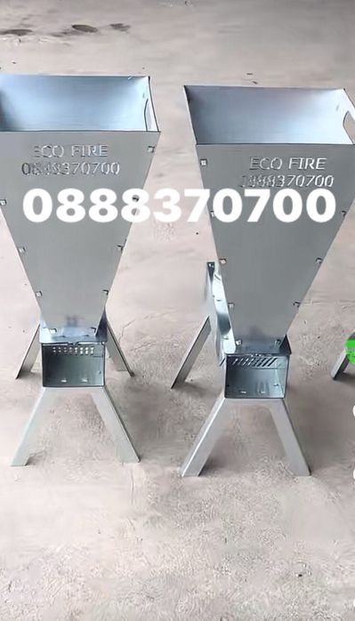 Ракетна Пелетна Печка за Склад или Оранжерия