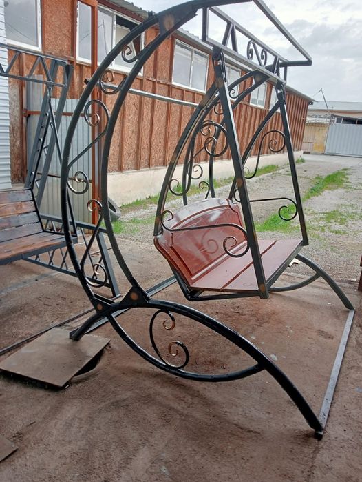 Турник, качели ручная работа.