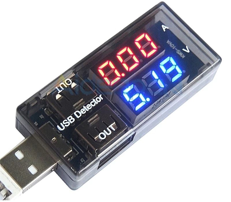 Tester tensiune intensitate curent cu mufă USB