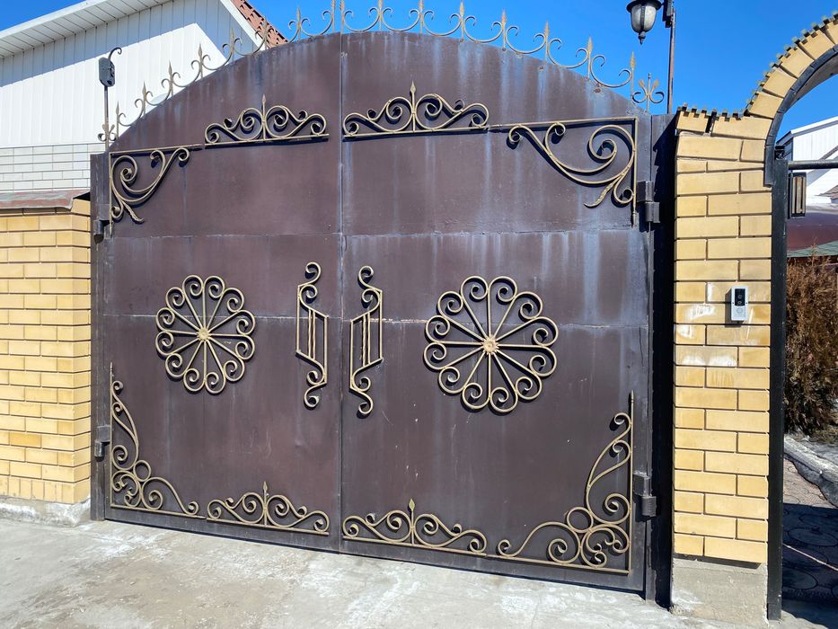 Ворота с узорами