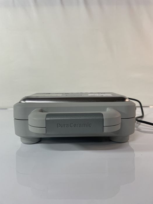 Aparat de vafe/gofre Breville VST072X-01, 850W, capacitate 2 gofre, placi antiaderente si detasabile Duraceramic, indicatoare luminoase, inox/alb