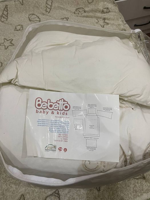 Постельное белье и бортики на кроватку, Турция Babetto ,х/б