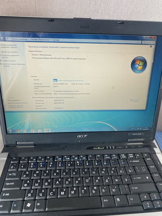 Ноудбук acer aspire 5610