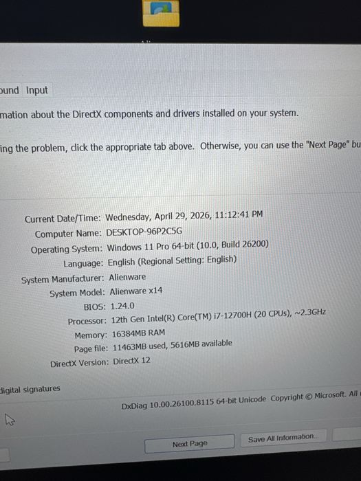 Laptop Alienware x14 R1
